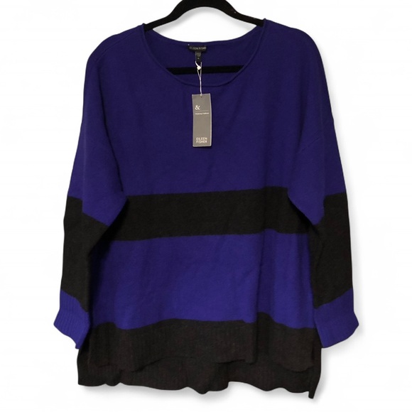 Eileen Fisher Royal Blue Sweater - Picture 1 of 5